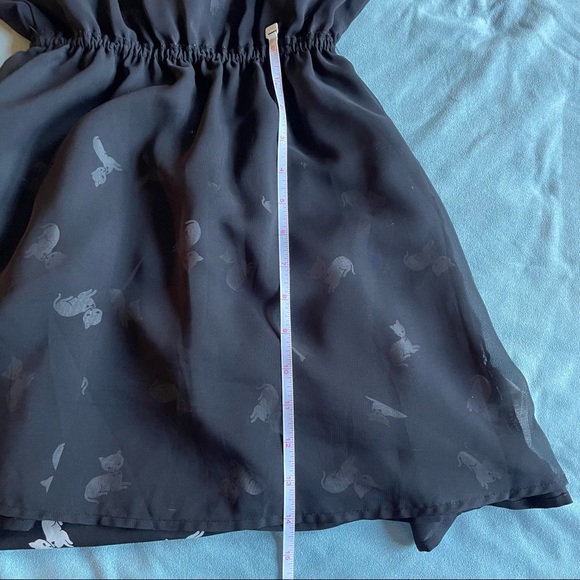Forever 21 Dress - Black and White Cat Print, Size Small - Picture 8 of 11